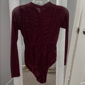 Long sleeve Sheer body suit